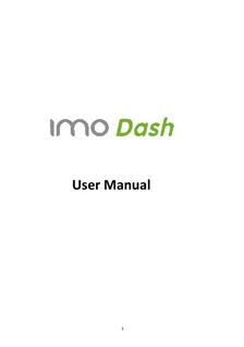 IMO Dash manual. Smartphone Instructions.